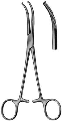 Peritoneal clamp forceps